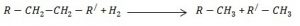 Simple hydrocracking reaction 