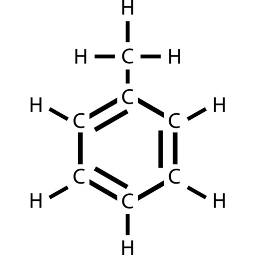 structural formula toluene